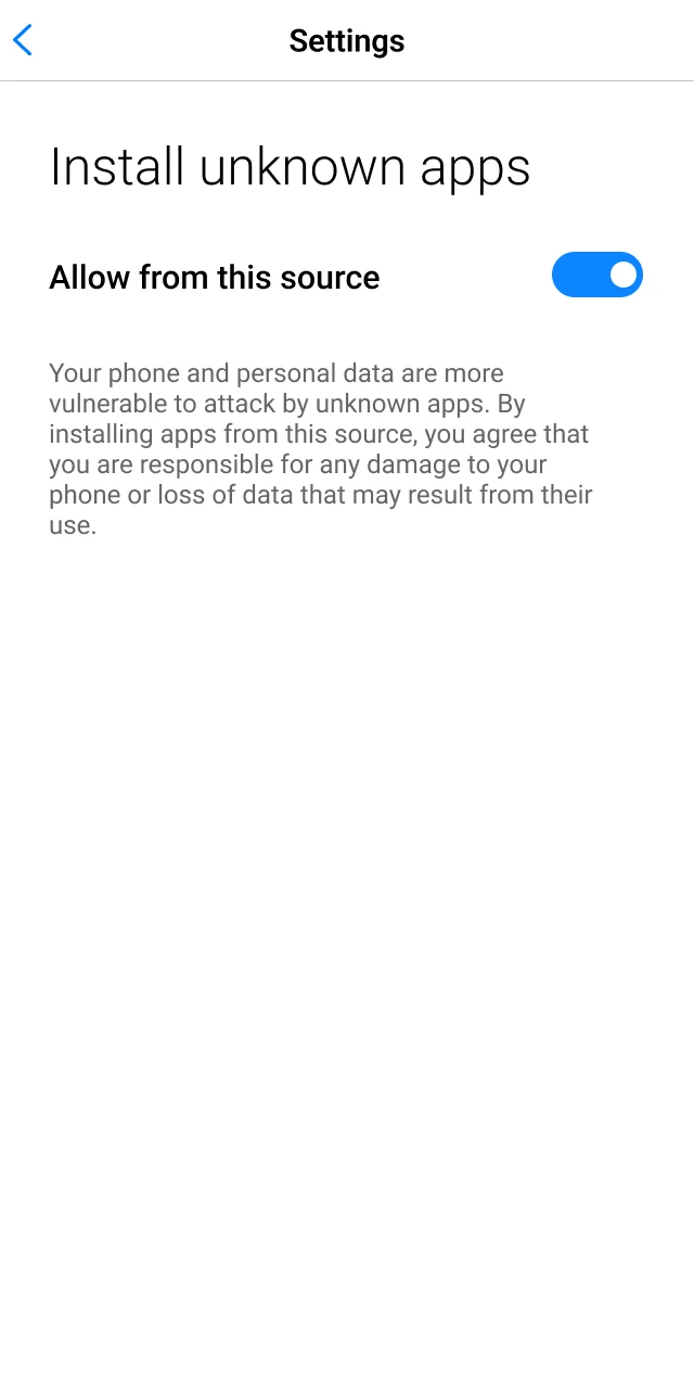 Enable unknown sources for your Aussie Play Casino App installation now.