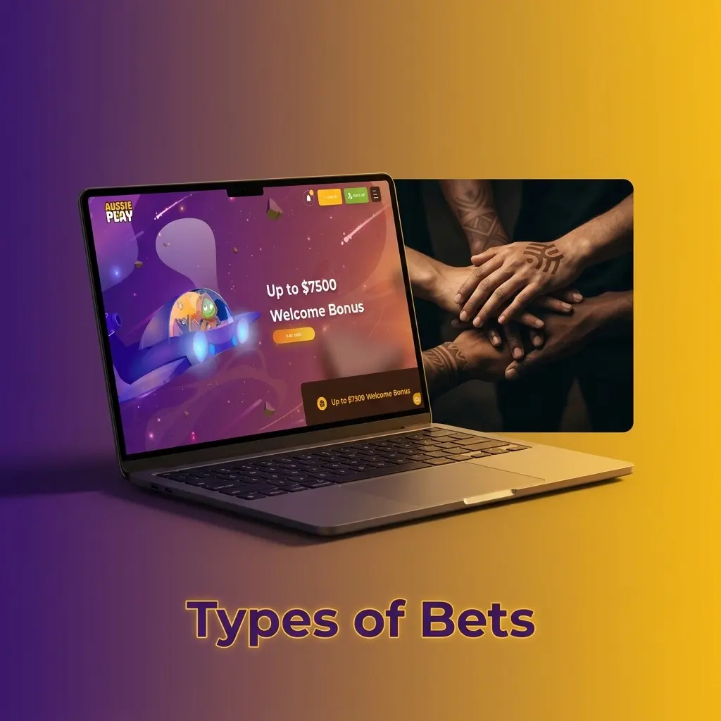 Diagram showing three bet types: Single, Express Accumulator, and System bets with descriptions of each wagering option